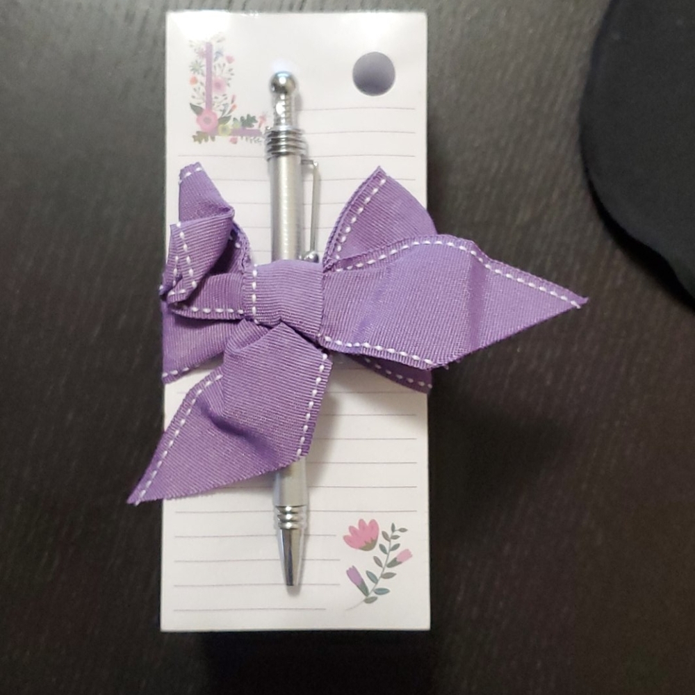 Notepad and pen